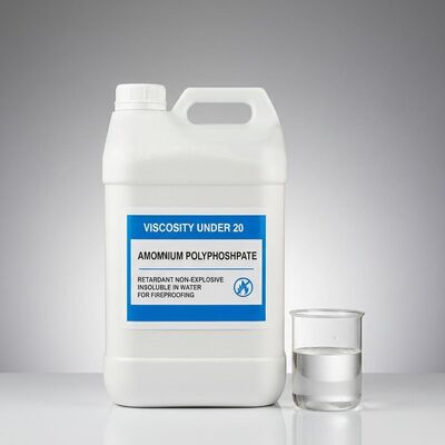 Viscosity under 20 Ammonium Polyphosphate Flame Retardant Non-explosive Insoluble in Water for Fireproofing